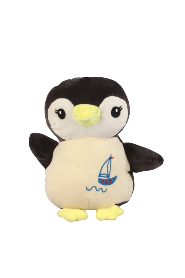 Orka Kids Plush Animal Toys for Kids Smile Cute Penguin Teddy Bear for Girls & Boys Stuffed Toys Color-Black & Yellow