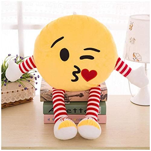 Orka Kids Soft Toys Emoji Pillow Soft Toys, Baby Toys, Kids Toy, Toy for Girl, Birthday Gift, Toy Gift for Girls, Kids Toys for Boys/Girl, Minios Soft Toys, Toys Gift Items, (Kissing Emoji)