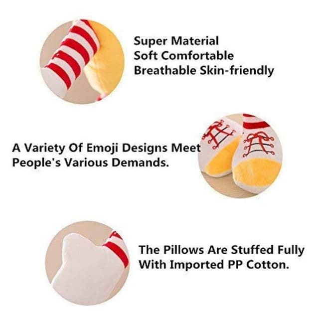 Orka Kids Soft Toys Emoji Pillow Soft Toys, Baby Toys, Kids Toy, Toy for Girl, Birthday Gift, Toy Gift for Girls, Kids Toys for Boys/Girl, Minios Soft Toys, Toys Gift Items, (Kissing Emoji)