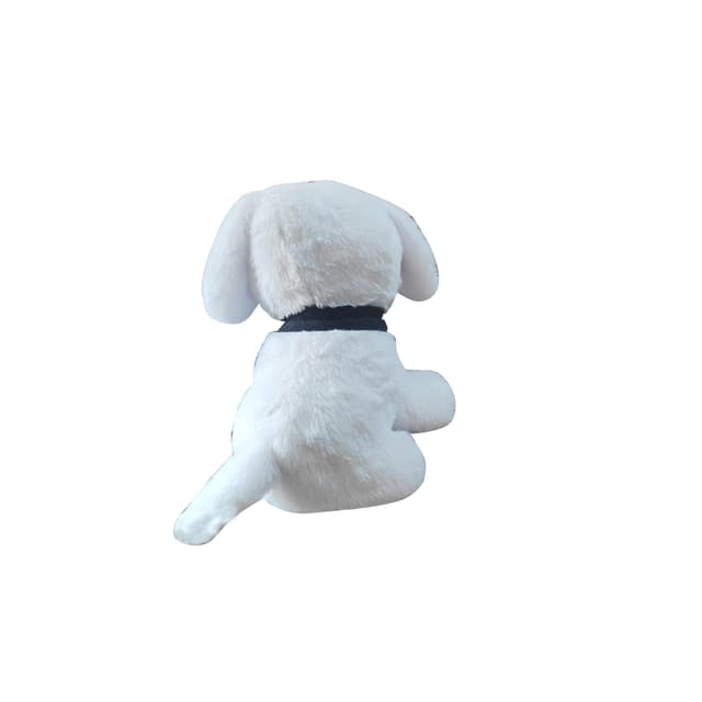 Orka Kids Stuffed Toy Dog Sitting Plush Soft Toy Cute Kids Animal Home Decor Boys/Girls White
