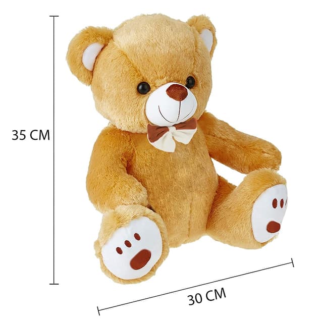 Orka Kids Teddy Bow Penguin/Rainbow Teddy Toys Kids Children Girls for PLAING Gifting Birthday Anniversary Valentine Gifts (Brown Cap Teddy)