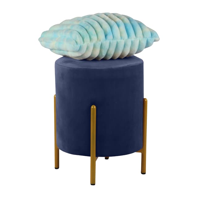 Primrose Velvet Round Ottoman with Hidden Storage, Round Stools for Sitting, Suitable for Bedroom, Living Room, Velvet Square Storage Ottomans (Eric)