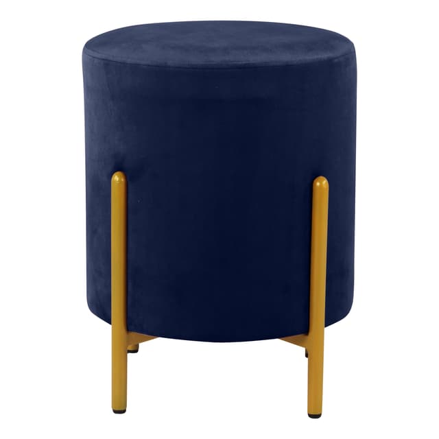 Primrose Velvet Round Ottoman with Hidden Storage, Round Stools for Sitting, Suitable for Bedroom, Living Room, Velvet Square Storage Ottomans (Eric)