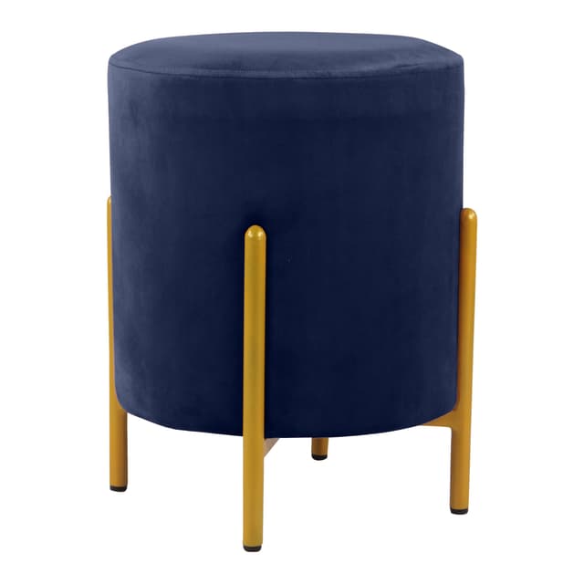 Primrose Velvet Round Ottoman with Hidden Storage, Round Stools for Sitting, Suitable for Bedroom, Living Room, Velvet Square Storage Ottomans (Eric)