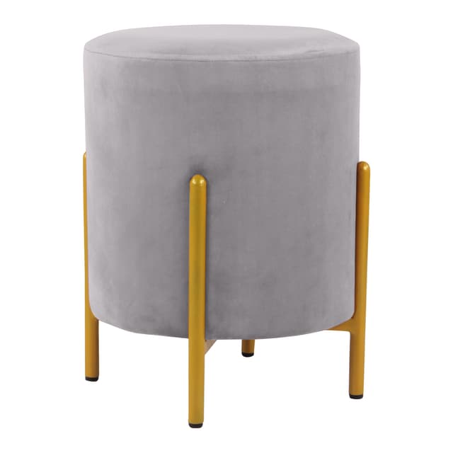 Primrose Velvet Round Ottoman with Hidden Storage, Round Stools for Sitting, Suitable for Bedroom, Living Room, Velvet Square Storage Ottomans (Eric)