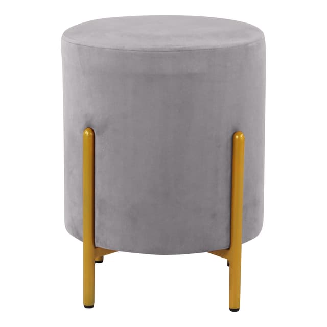 Primrose Velvet Round Ottoman with Hidden Storage, Round Stools for Sitting, Suitable for Bedroom, Living Room, Velvet Square Storage Ottomans (Eric)