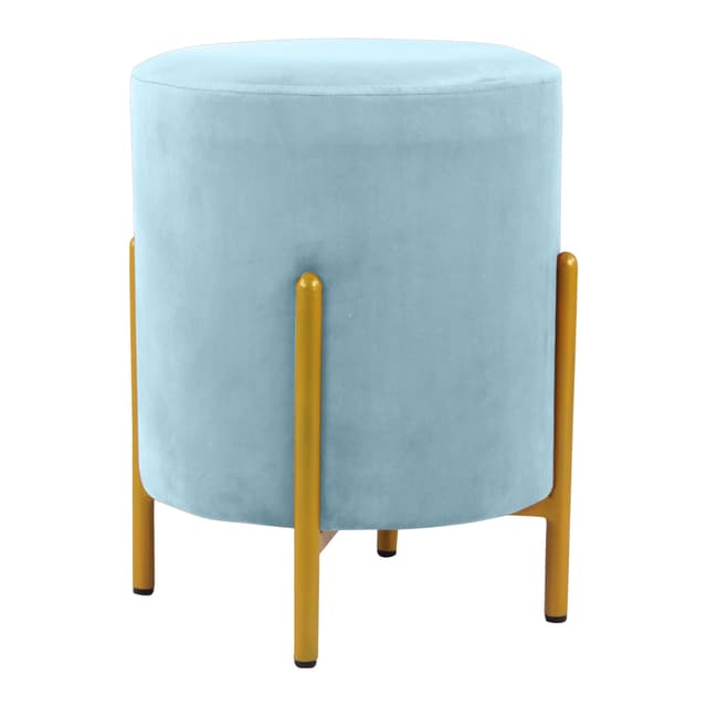 Primrose Velvet Round Ottoman with Hidden Storage, Round Stools for Sitting, Suitable for Bedroom, Living Room, Velvet Square Storage Ottomans (Eric)