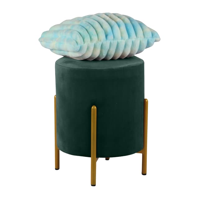 Primrose Velvet Round Ottoman with Hidden Storage, Round Stools for Sitting, Suitable for Bedroom, Living Room, Velvet Square Storage Ottomans (Eric)