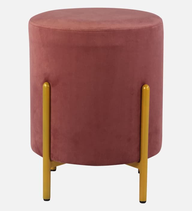 Primrose Velvet Round Ottoman with Hidden Storage, Round Stools for Sitting, Suitable for Bedroom, Living Room, Velvet Square Storage Ottomans (Eric)
