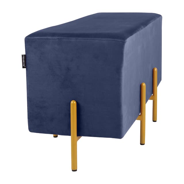 Primrose Ottoman Pouffes for Sitting Stool for Living Room Sitting Puffy Wooden Stools Chair Living Room Furniture Footrest Pouf Foot Stool for Office Room Decor, 42x16x18 inch (Fresca)