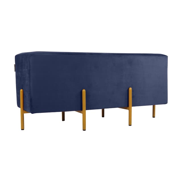 Primrose Ottoman Pouffes for Sitting Stool for Living Room Sitting Puffy Wooden Stools Chair Living Room Furniture Footrest Pouf Foot Stool for Office Room Decor, 42x16x18 inch (Fresca)