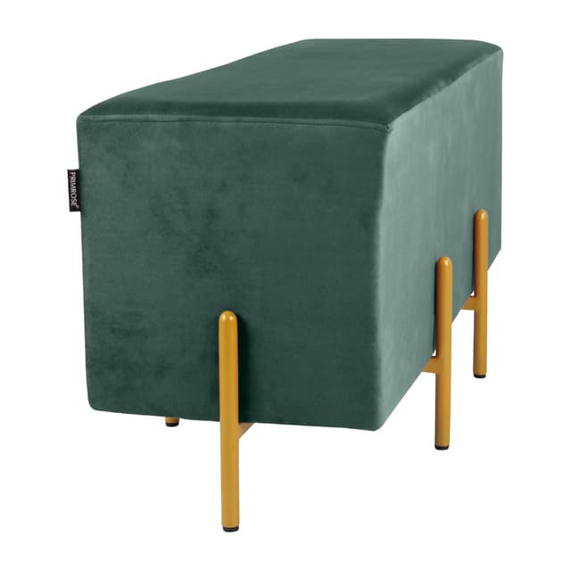 Primrose Ottoman Pouffes for Sitting Stool for Living Room Sitting Puffy Wooden Stools Chair Living Room Furniture Footrest Pouf Foot Stool for Office Room Decor, 42x16x18 inch (Fresca)