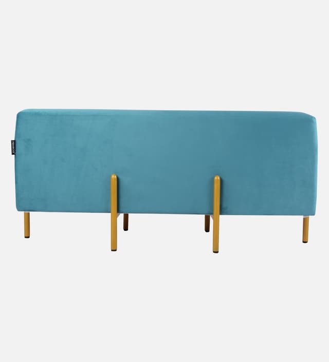 Primrose Ottoman Pouffes for Sitting Stool for Living Room Sitting Puffy Wooden Stools Chair Living Room Furniture Footrest Pouf Foot Stool for Office Room Decor, 42x16x18 inch (Fresca)