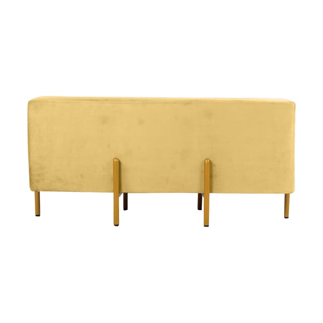 Primrose Ottoman Pouffes for Sitting Stool for Living Room Sitting Puffy Wooden Stools Chair Living Room Furniture Footrest Pouf Foot Stool for Office Room Decor, 42x16x18 inch (Fresca)