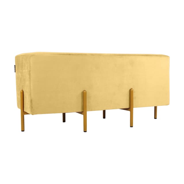 Primrose Ottoman Pouffes for Sitting Stool for Living Room Sitting Puffy Wooden Stools Chair Living Room Furniture Footrest Pouf Foot Stool for Office Room Decor, 42x16x18 inch (Fresca)