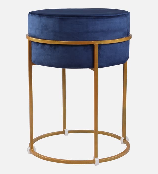 Primrose Ottoman Pouffes for Sitting Stool for Living Room Sitting Puffy Wooden Stools Chair Living Room Furniture Footrest Pouf Foot Stool for Office Room Decor (Glen)