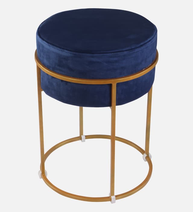 Primrose Ottoman Pouffes for Sitting Stool for Living Room Sitting Puffy Wooden Stools Chair Living Room Furniture Footrest Pouf Foot Stool for Office Room Decor (Glen)