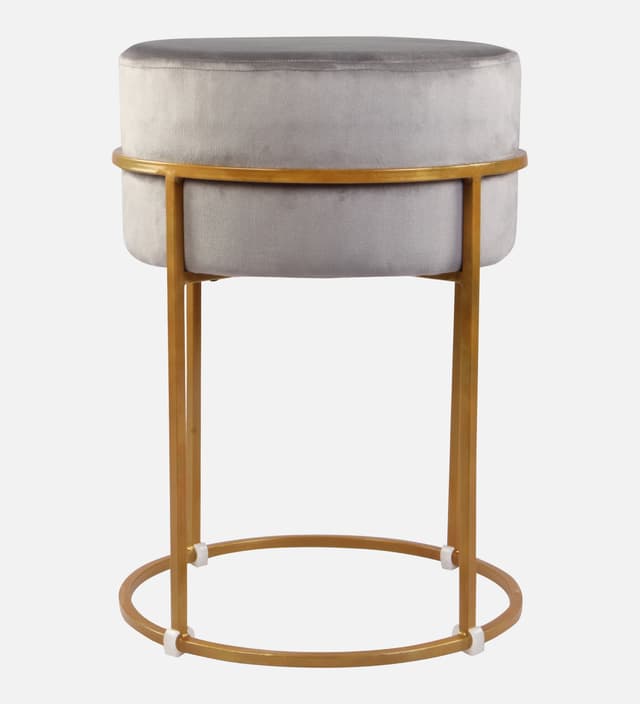 Primrose Ottoman Pouffes for Sitting Stool for Living Room Sitting Puffy Wooden Stools Chair Living Room Furniture Footrest Pouf Foot Stool for Office Room Decor (Glen)