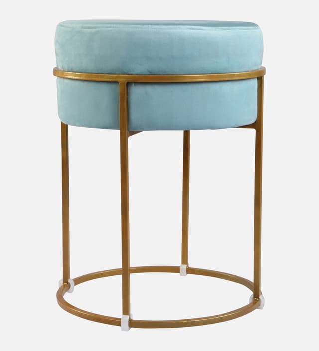 Primrose Ottoman Pouffes for Sitting Stool for Living Room Sitting Puffy Wooden Stools Chair Living Room Furniture Footrest Pouf Foot Stool for Office Room Decor (Glen)