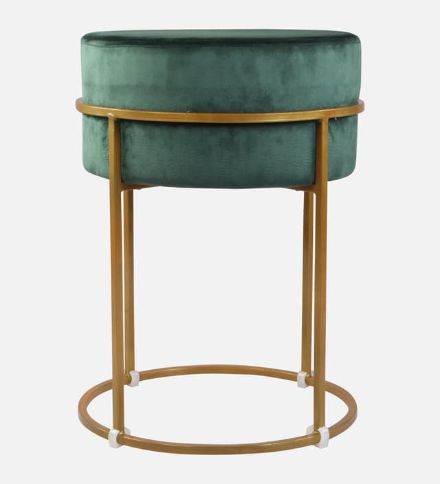 Primrose Ottoman Pouffes for Sitting Stool for Living Room Sitting Puffy Wooden Stools Chair Living Room Furniture Footrest Pouf Foot Stool for Office Room Decor (Glen)
