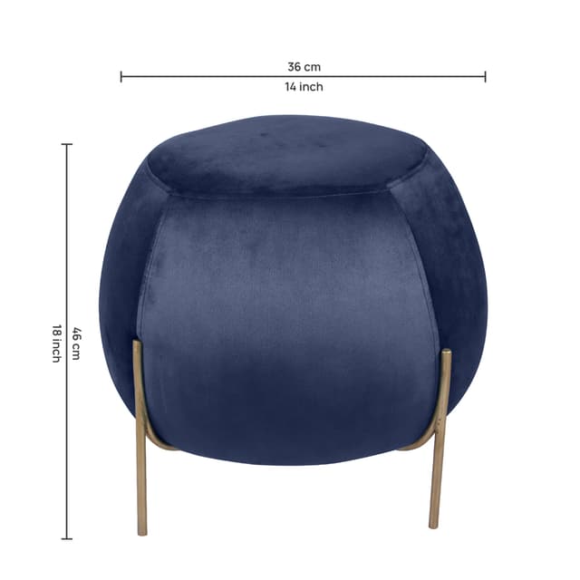 Primrose Ottoman Pouffes for Sitting Stool for Living Room Sitting Puffy Wooden Stools Chair Living Room Furniture Footrest Pouf Foot Stool for Office Room Decor, (Otto)