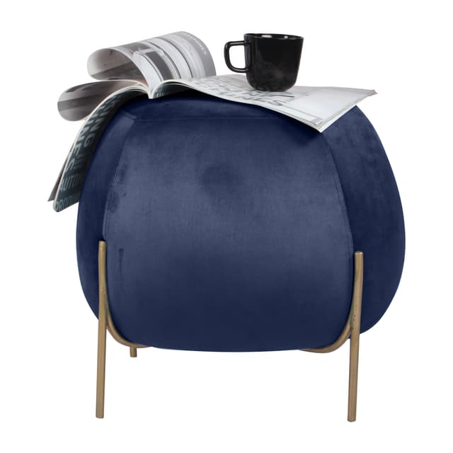 Primrose Ottoman Pouffes for Sitting Stool for Living Room Sitting Puffy Wooden Stools Chair Living Room Furniture Footrest Pouf Foot Stool for Office Room Decor, (Otto)