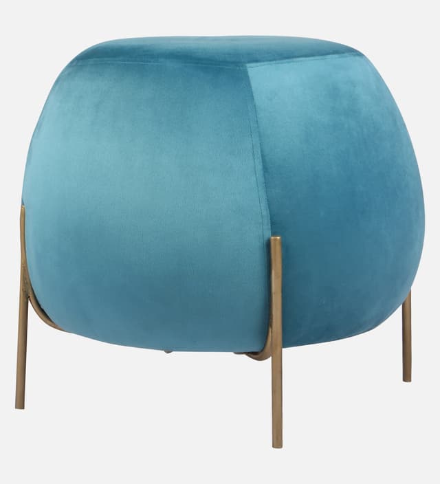 Primrose Ottoman Pouffes for Sitting Stool for Living Room Sitting Puffy Wooden Stools Chair Living Room Furniture Footrest Pouf Foot Stool for Office Room Decor, (Otto)