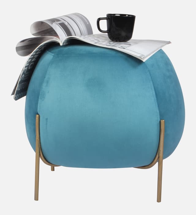 Primrose Ottoman Pouffes for Sitting Stool for Living Room Sitting Puffy Wooden Stools Chair Living Room Furniture Footrest Pouf Foot Stool for Office Room Decor, (Otto)