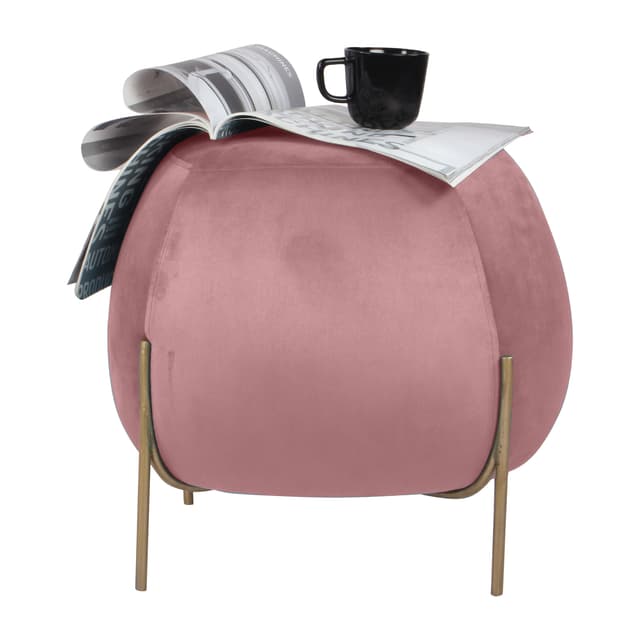 Primrose Ottoman Pouffes for Sitting Stool for Living Room Sitting Puffy Wooden Stools Chair Living Room Furniture Footrest Pouf Foot Stool for Office Room Decor, (Otto)
