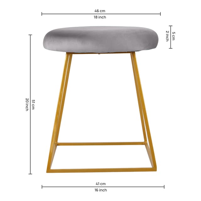 Primrose Ottoman Pouffes for Sitting Stool for Living Room Sitting Puffy Wooden Stools Chair Living Room Furniture Footrest Pouf Foot Stool for Office Room Decor (Pristy)