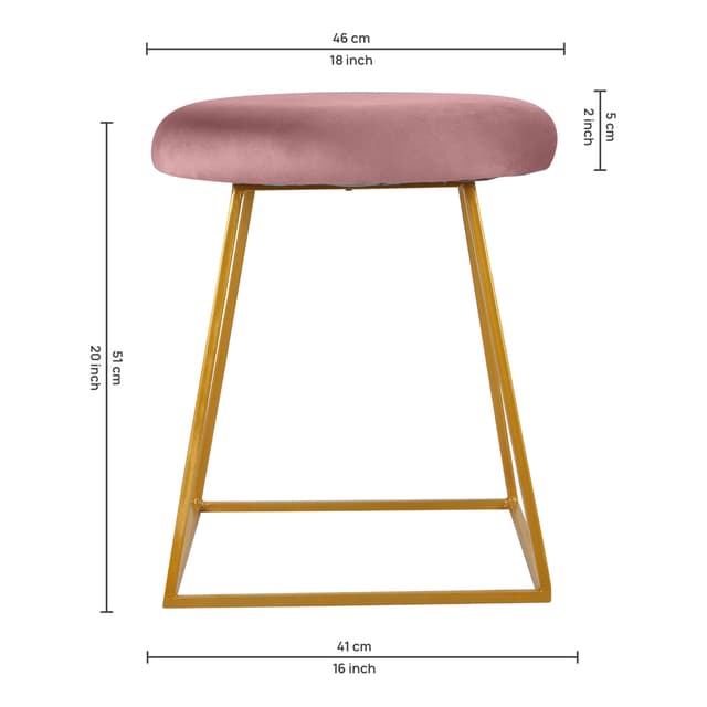 Primrose Ottoman Pouffes for Sitting Stool for Living Room Sitting Puffy Wooden Stools Chair Living Room Furniture Footrest Pouf Foot Stool for Office Room Decor (Pristy)