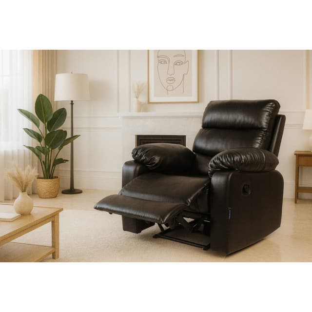 Primrose Sierra Art Leather Fabric Single Seater Living Room Recliner