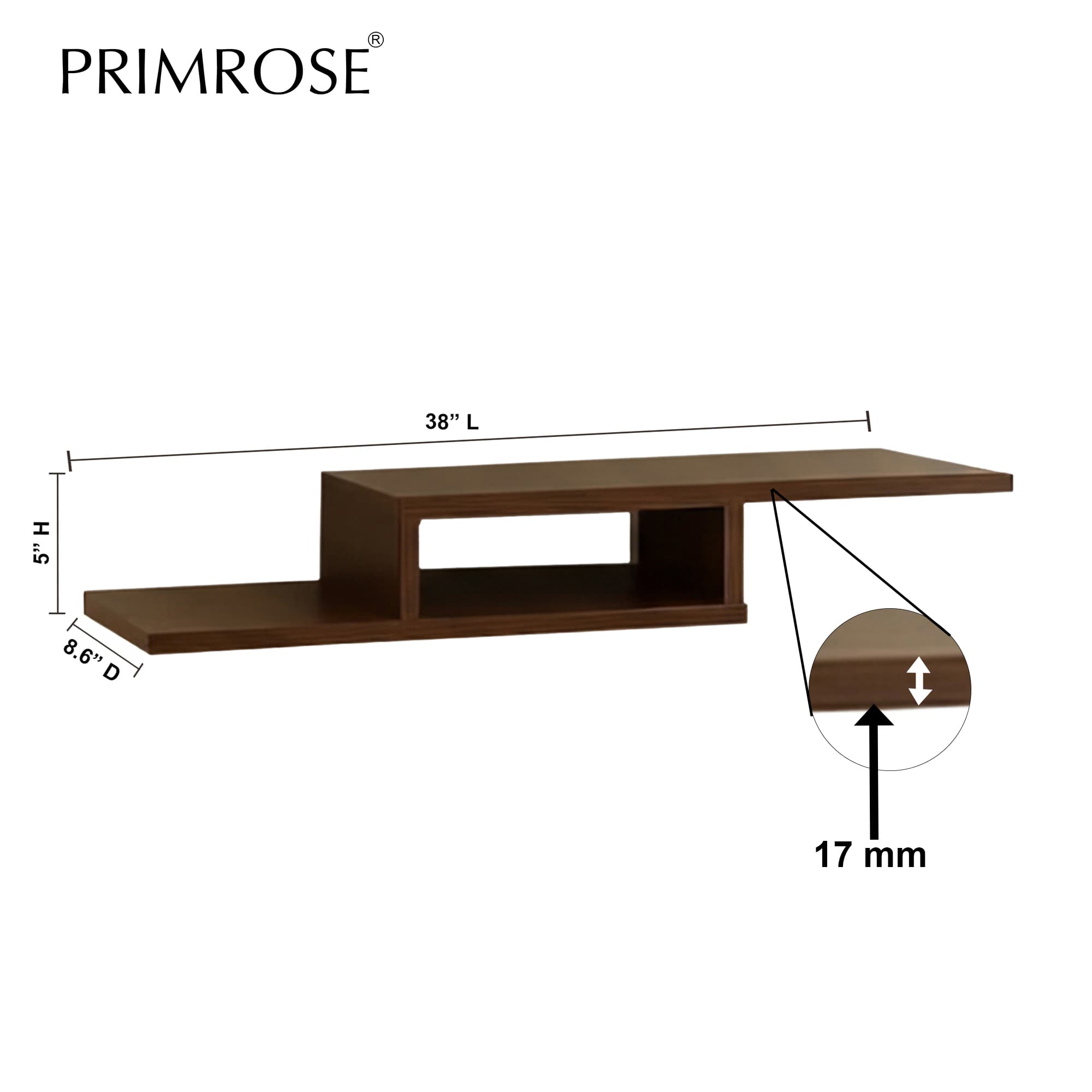 PrimRose TV104 Wall Mounted, Cabinet for Wall view 6