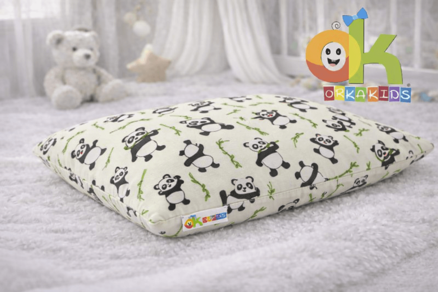 ORKASLEEP Kids Eco Printed Pillow Design 3 Pillow – Spandex view 2
