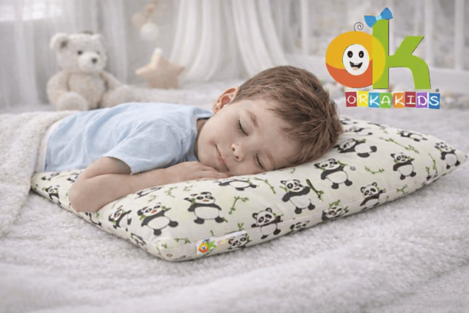 ORKASLEEP Kids Eco Printed Pillow Design 3 Pillow – Spandex view 5