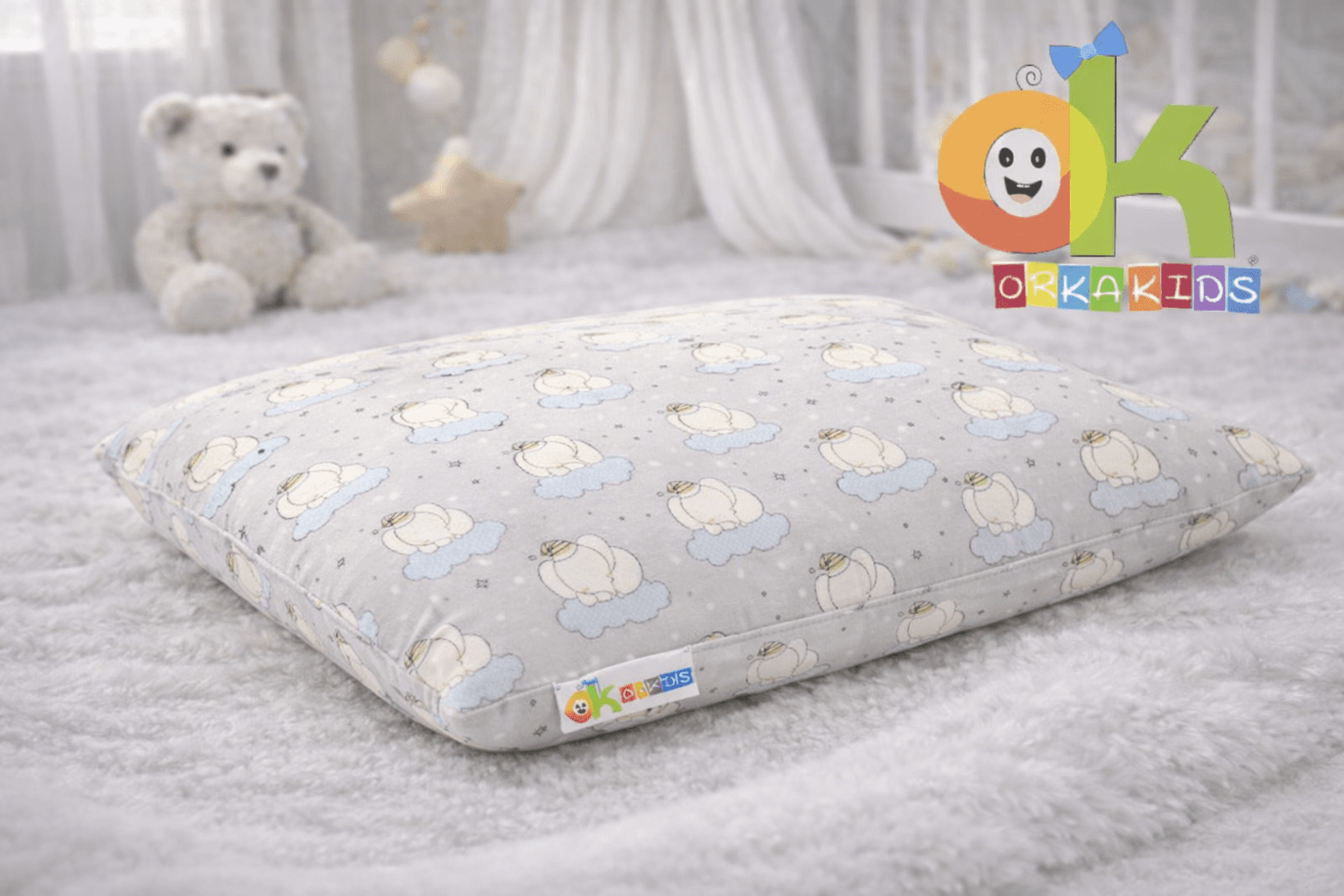 Orka Kids Memory Foam Pillow Sumo Design view 2