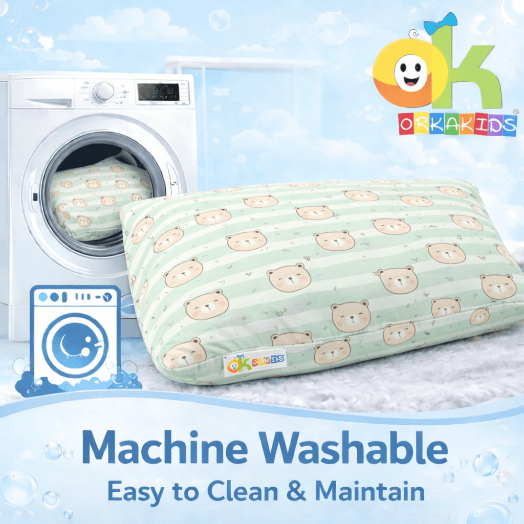 Orka Kids Memory Foam Pillow Bear Design view 5