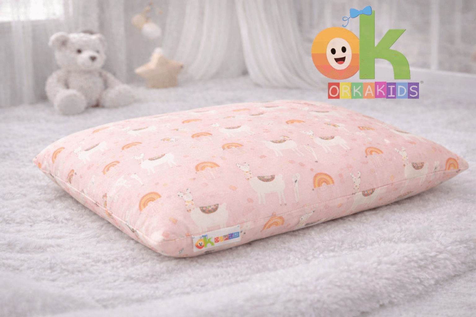 ORKASLEEP Kids Eco Printed Pillow Design 6 Pillow – Spandex view 2