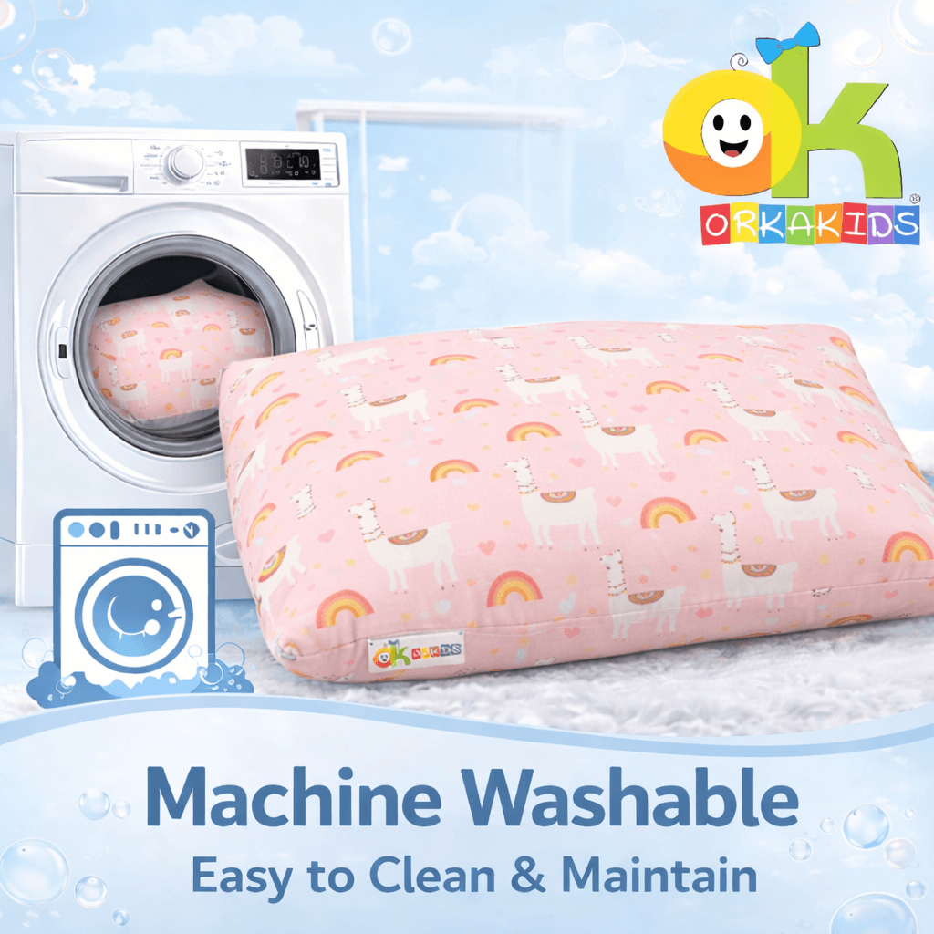 ORKASLEEP Kids Eco Printed Pillow Design 6 Pillow – Spandex view 3