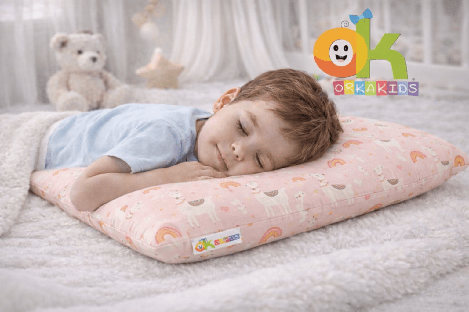 ORKASLEEP Kids Eco Printed Pillow Design 6 Pillow – Spandex view 4