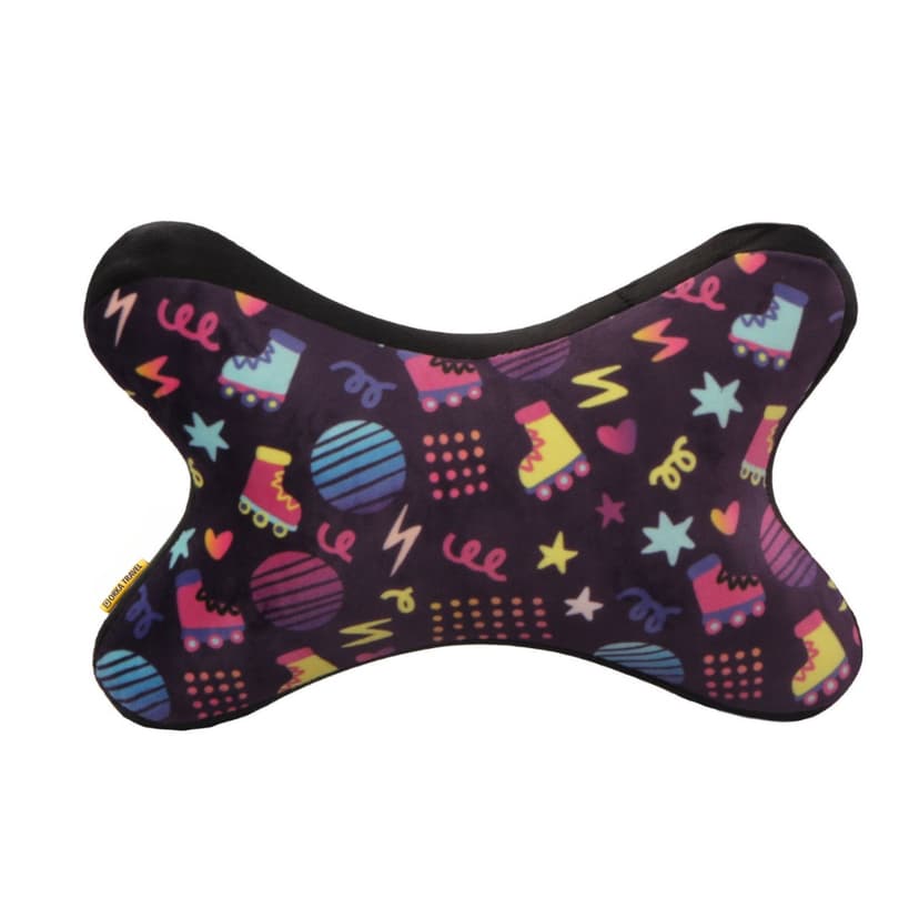 Orka Travel Digital Printed Memory Foam Car Neck Pillow (D2)