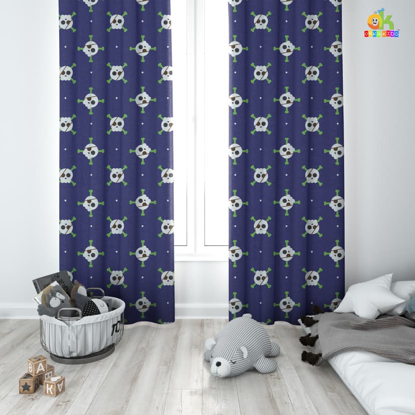 Orka Kids Door Curtain Pack of 2, (D14)